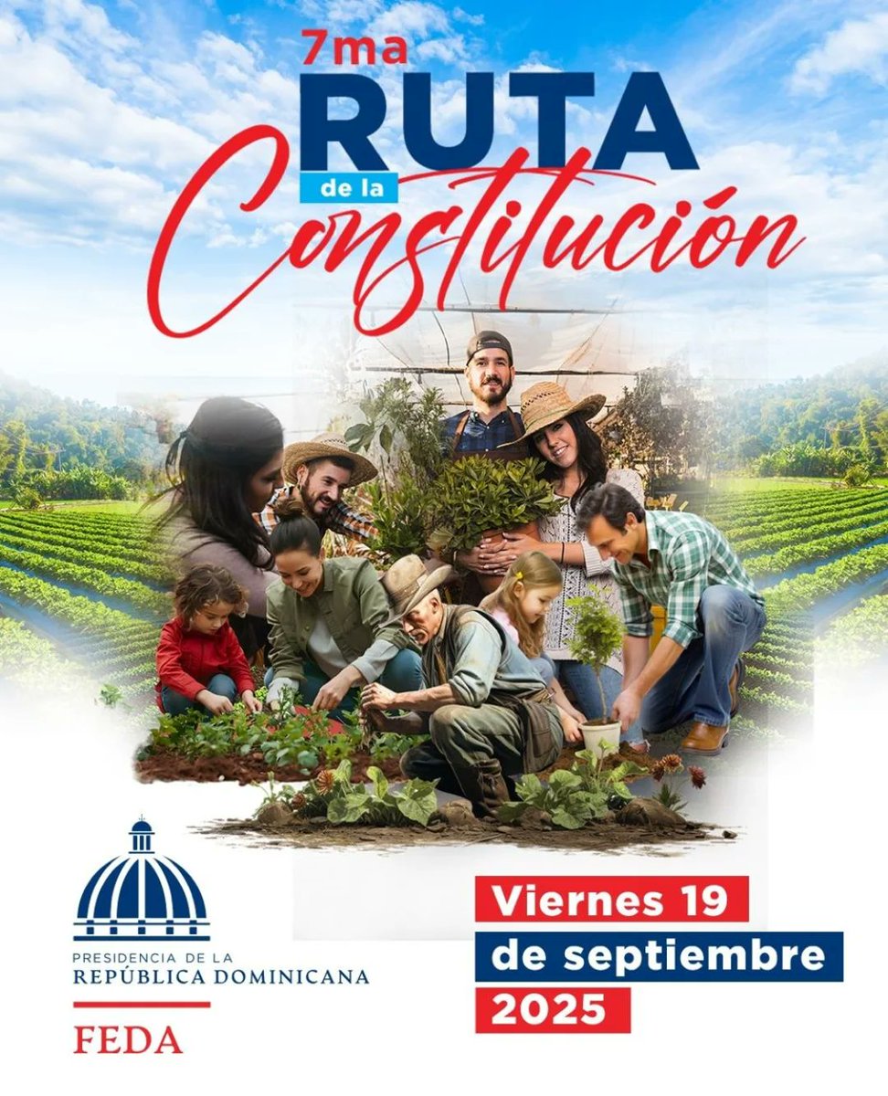 Feda_RD's tweet photo. 🧵🌱 Hoy la #7maRutaDeLaConstitución arrancó con fuerza en San Cristóbal y Haina. Desde temprano, el FEDA se desplegó con programas que llevan esperanza y progreso directo a nuestras comunidades. https://t.co/cze6rQHkCJ