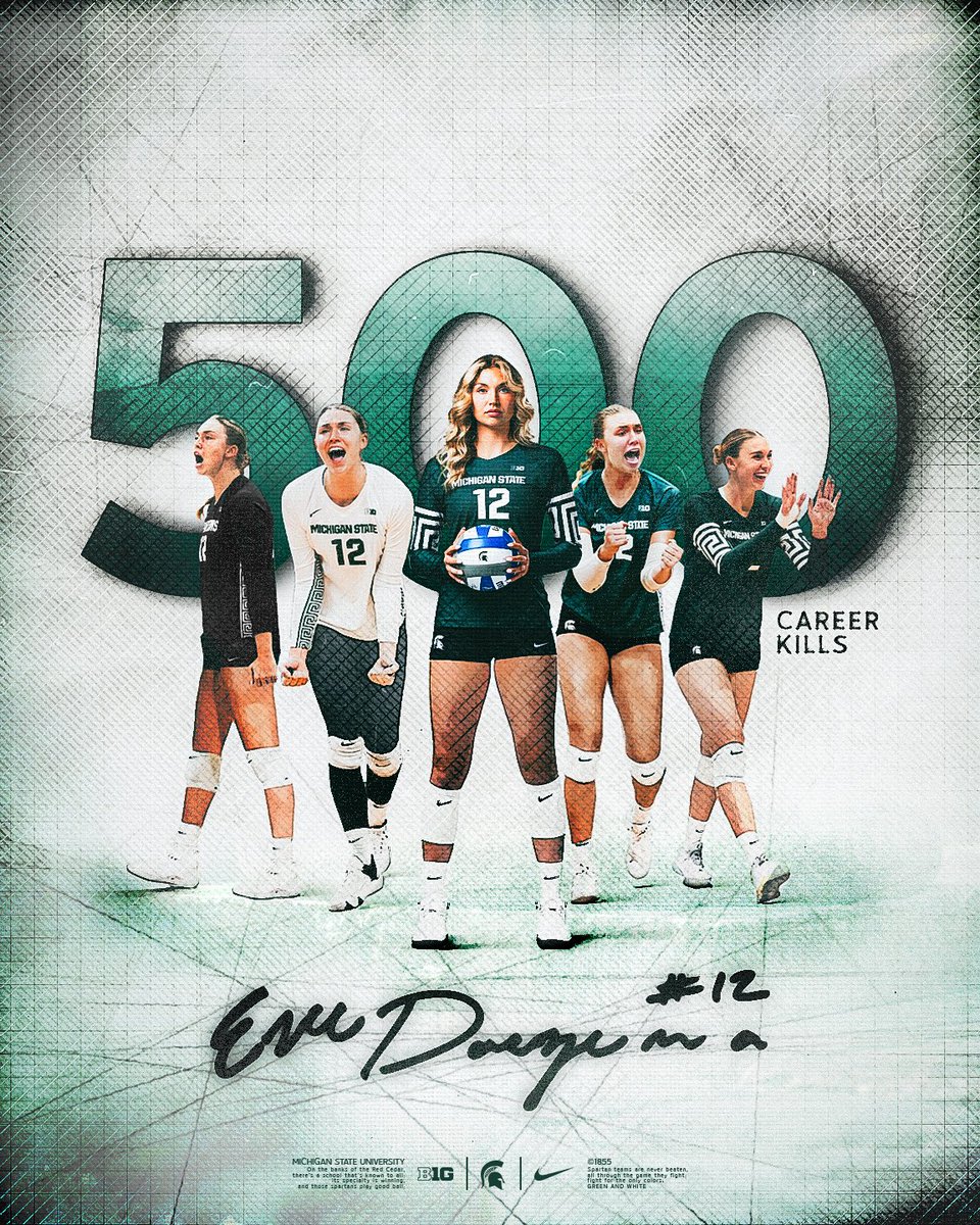 A true Spartan.

Congratulations to Evie Doezema on officially surpassing 500 career kills!