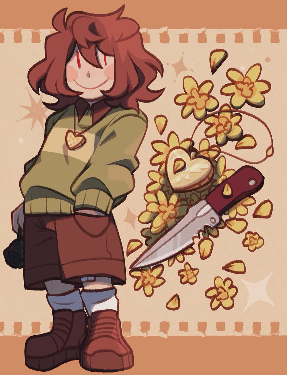 Silver and gold. With a splash of ink.

| #undertale #doubletale