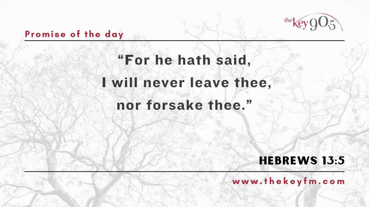 wrtw905's tweet image. A "Key" Promise of the Day
from thekeyfm.com

Powerful, Positive Radio
at 90.5 The Key FM 🔑📻