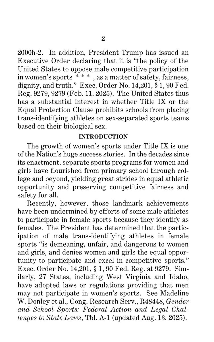 AAGHarmeetDhillon (@aagdhillon) on Twitter photo Today, at the Supreme Court, the <a href="/CivilRights/">DOJ Civil Rights Division</a> Division stood up for girls! Title IX was meant to preserve the integrity of girls’ sports, and not allow boys to take away their trophies. Today, at the Supreme Court, the <a href="/CivilRights/">DOJ Civil Rights Division</a> Division stood up for girls! Title IX was meant to preserve the integrity of girls’ sports, and not allow boys to take away their trophies.