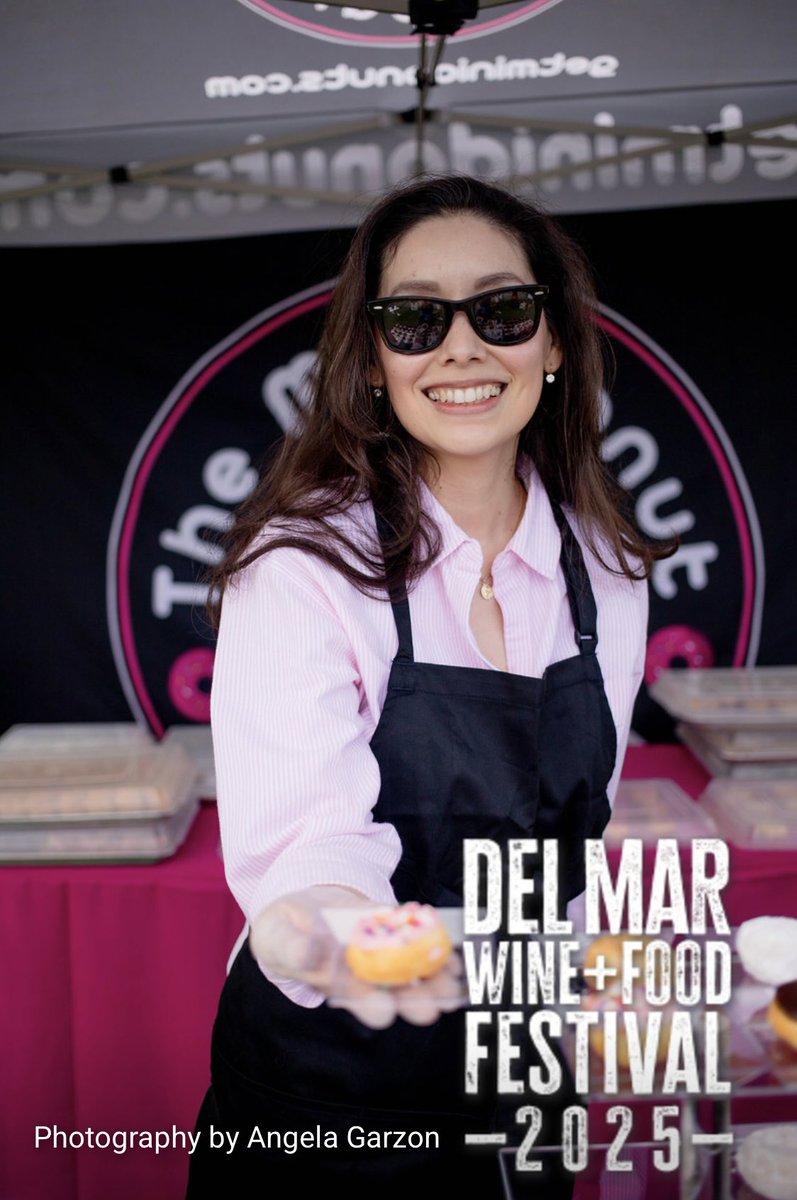 We had the best time serving at @delmarfest for the <a href="/drewbrees/">Drew Brees</a> Pickleball Tournament 🎾 Gilbert, Martha &amp; Chris held down your mini cravings off the court and on the coast 🌊✨

Catch us at more local fests, we’ll bring the donuts, you bring the fun.📱✨