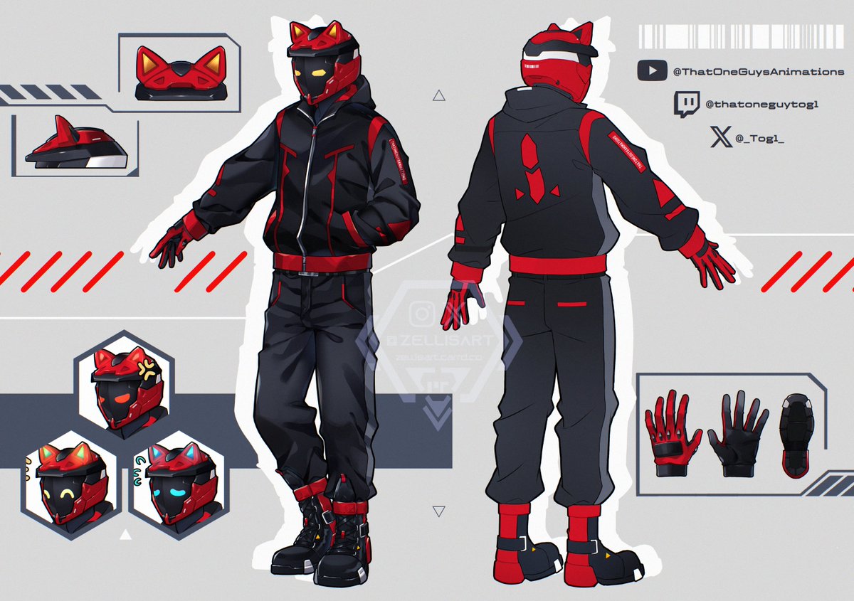 Character redesign + references sheet for <a href="/_Togl_/">That One Guy (the animating one)</a>  , thank you for commissioning me!

#VGenComm