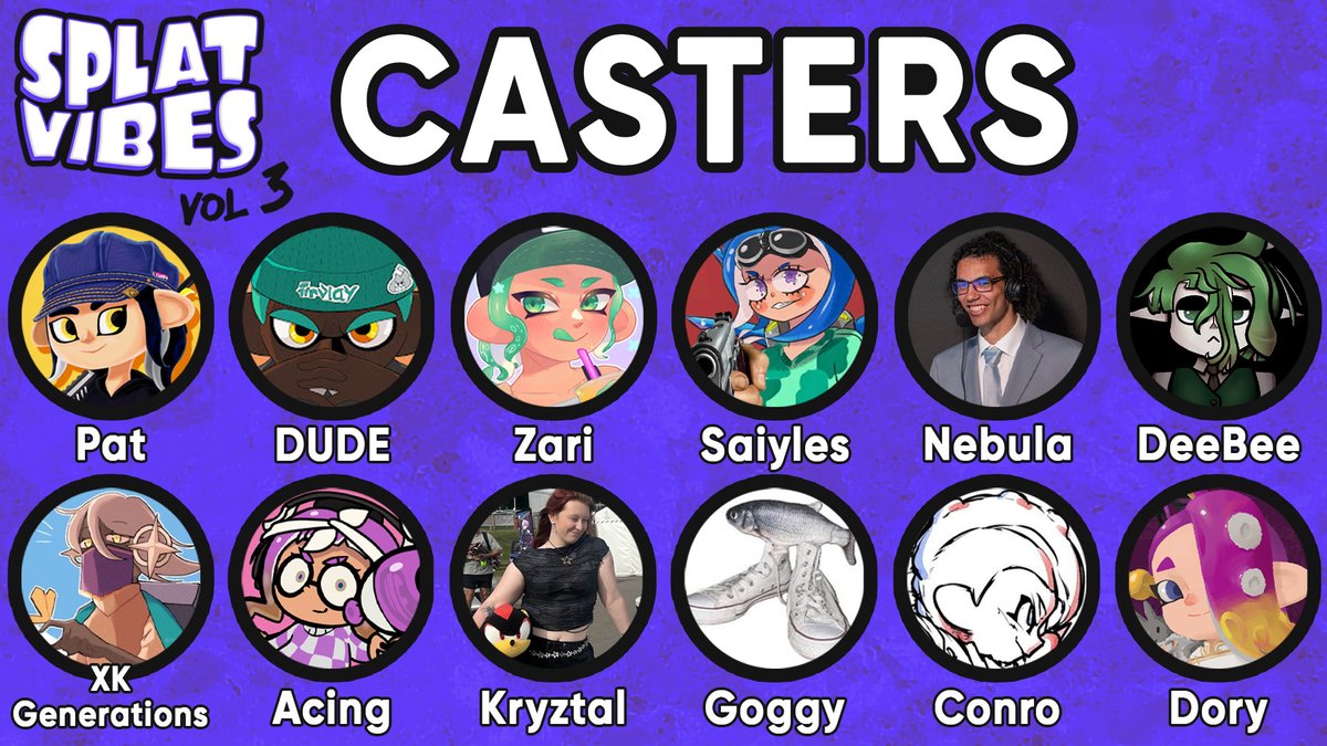 SplatUK_'s tweet photo. 🎙️ Your Splat Vibes Vol 3 Casters!
Please tune in to our live broadcast this Saturday for EPIC Splatoon action. Don’t miss out!

📺 Twitch: https://t.co/Bkr9XM2SYE
📺 YouTube: https://t.co/IbEenPheHK

#Splatoon #SplatVibes https://t.co/OIsOd6uhNk