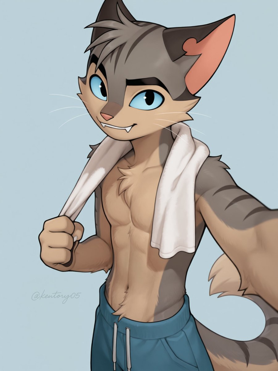 I know you often see skinny Rocky, so I tried a fitness version with more detailed fur
#AIEdited #SDXL #LackadaisyRocky