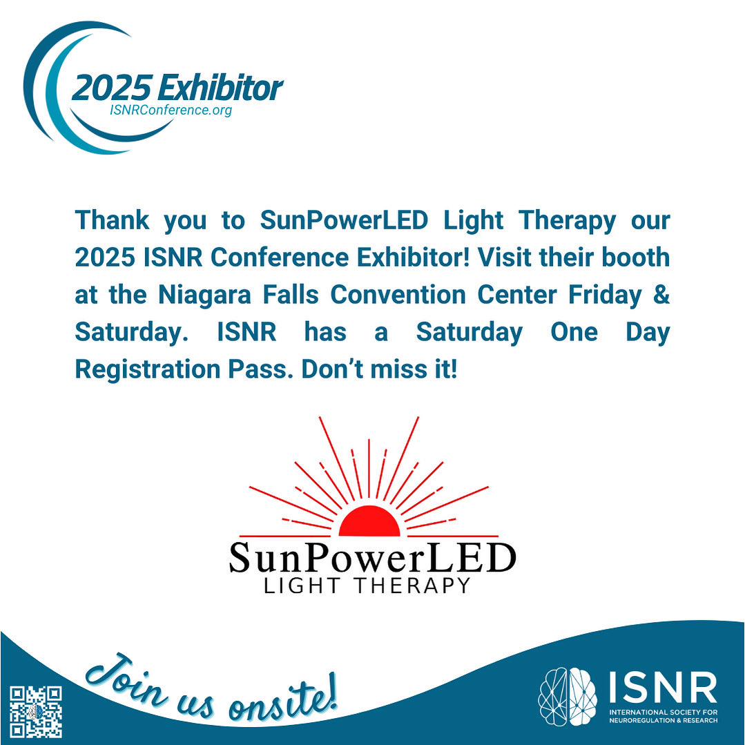 ISNR would like to thank our Exhibitor, SunPowerLED Light Therapy for their support with the 2025 conference! They are joining ISNR at the Niagara Falls Convention Center, Sept 18-21. Stay tuned to 📣 📍 ISNRConference.org for the 2026 location announcement!

#ISNR