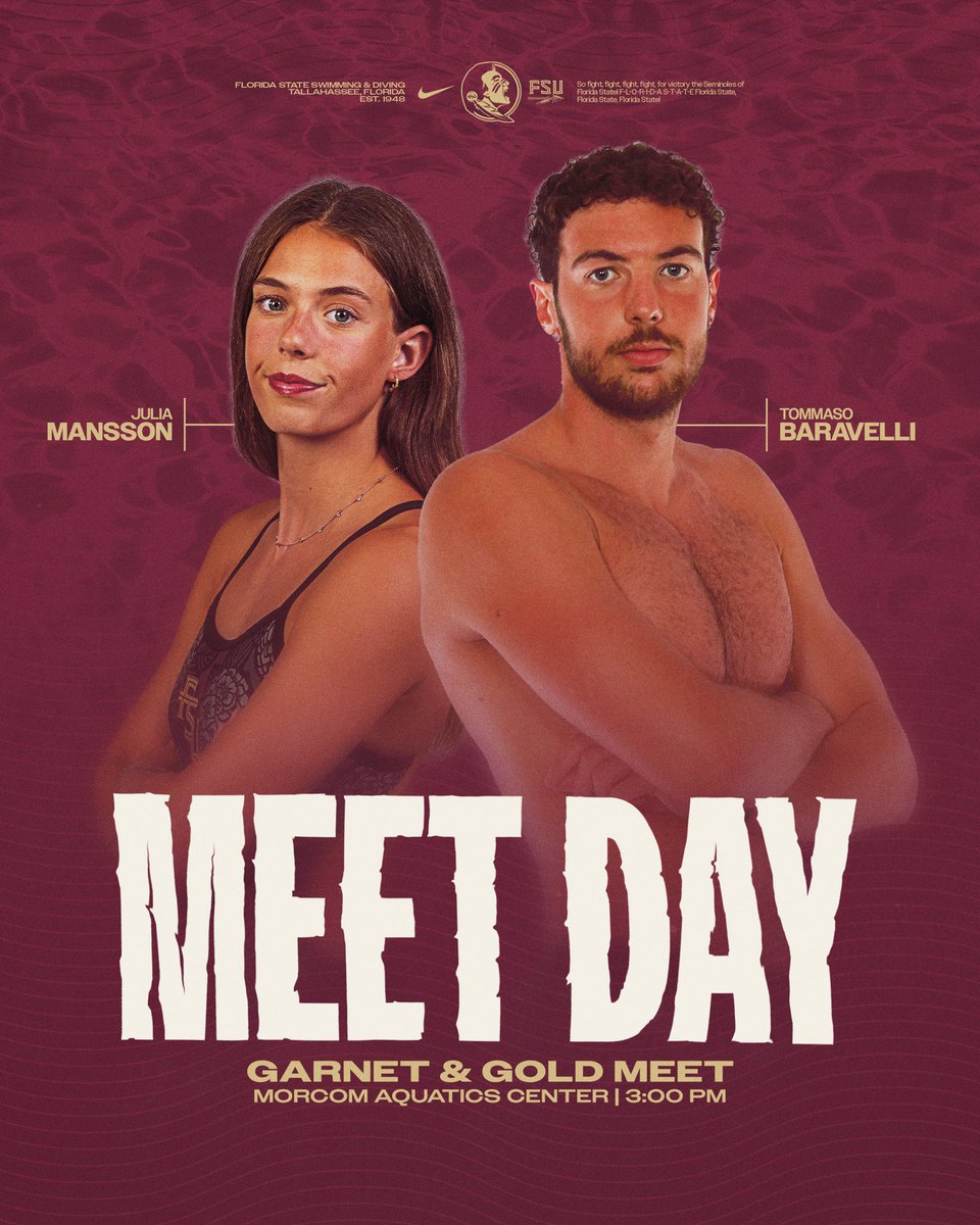 IT’S MEET DAY!

⏰ 3:00 PM
📍 Morcom Aquatics Center
