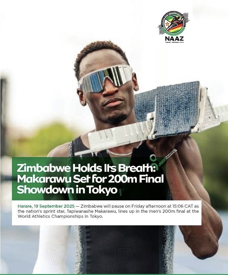 Reprented my country Zimbabwe with pride and gave it my all. Grateful for the experience and lessons learnt. Ready to come back stronger. Thanks for the support.