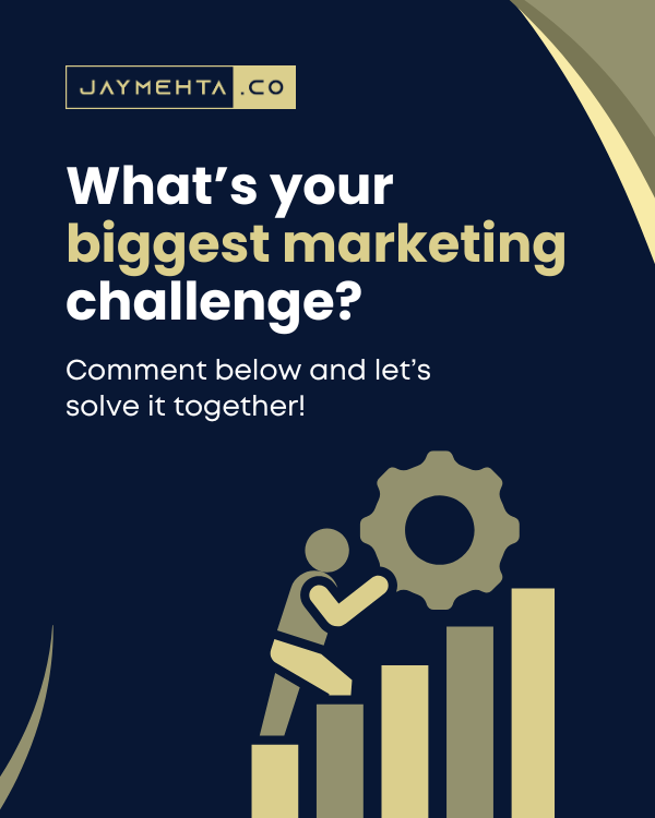 jaymehta's tweet image. ❓ What’s your biggest marketing challenge? SEO, content, or social? Share with us and let’s tackle it together! 

#MarketingHelp #JayMehtaDigital #DigitalChallenges