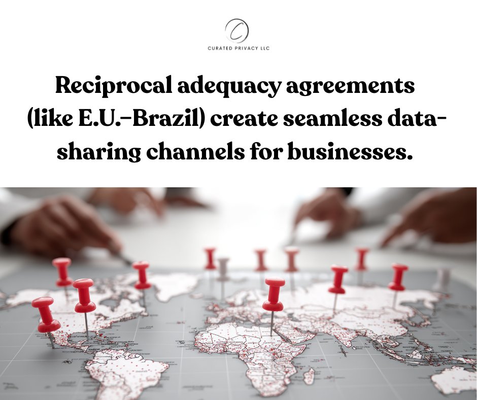 CuratedPrivacy's tweet photo. Reciprocal Adequacy Decisions
Privacy alliances like E.U.–Brazil adequacy 

Simplify global data flows. 
Businesses gain reach &amp; trust when compliant.

Curated Privacy LLC ensures you’re ready.

#DataPrivacy #GlobalCompliance #BusinessGrowth https://t.co/M7V1VWmvsq