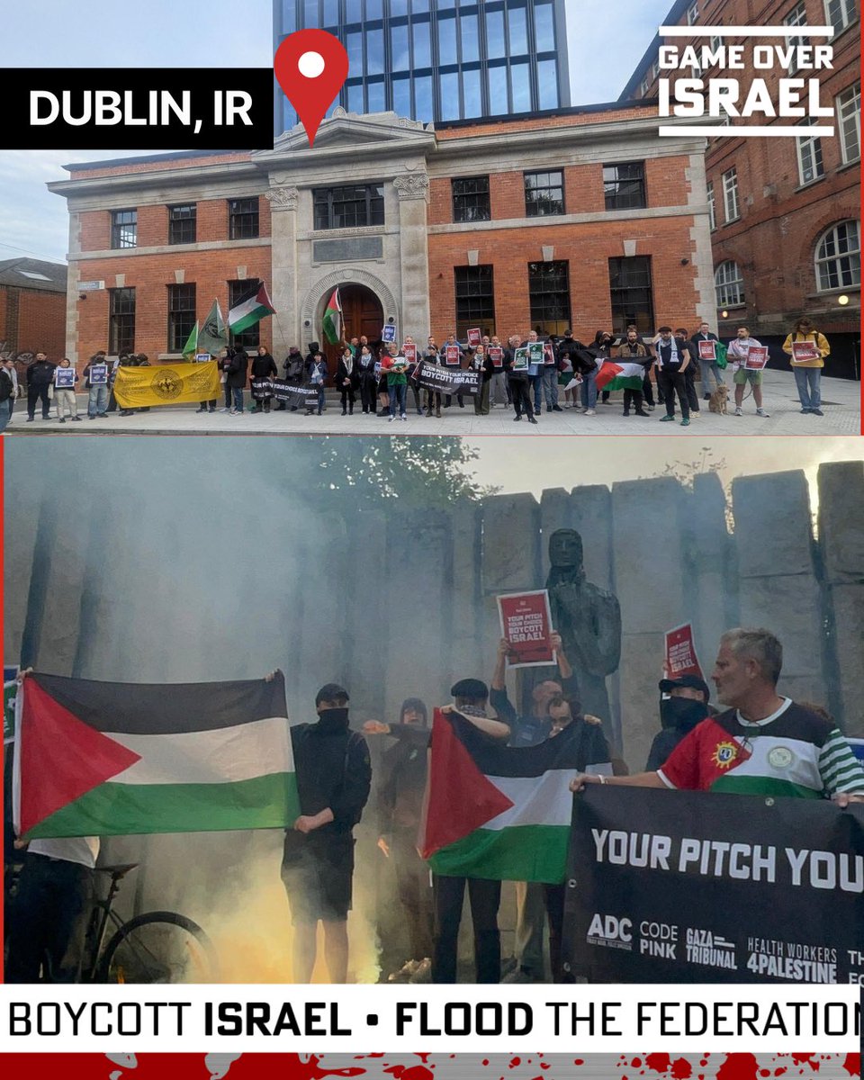gameover_israel's tweet image. Demand Federation Heads to boycott Israel—we are on the streets, we are done waiting. #GameOverIsrael #BoycottIsrael #Freepalestine