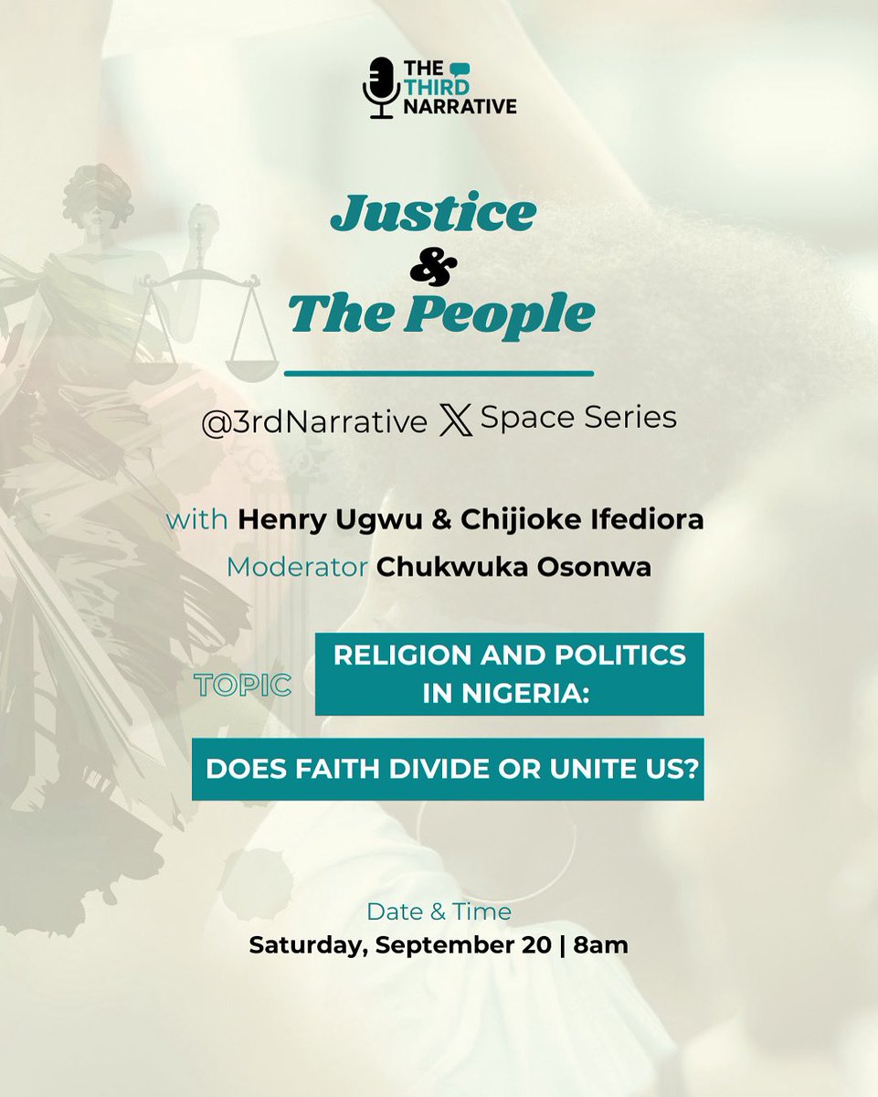 Are our religious leaders sometimes complicit in conflicts for political or financial gain? 

Should the government fund or support pilgrimages (Hajj, Christian pilgrimages)? 

These and other questions are what we intend to examine in our upcoming space. 

#JusticeAndThePeople