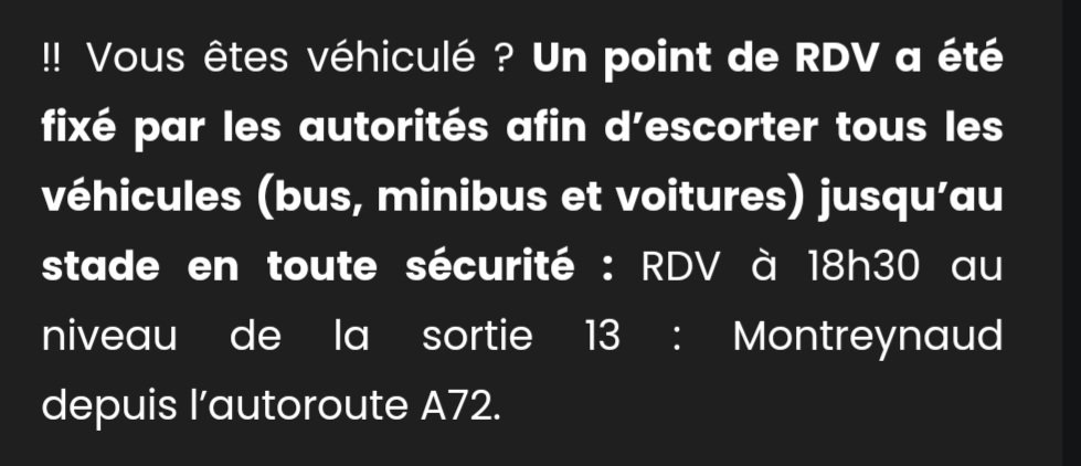 Déplacement à Saint-Etienne : Un point de rendez-vous a été fixé à 18h30 pour escorter les supporters Rémois vers le stade demain ! ⬇️⬇️