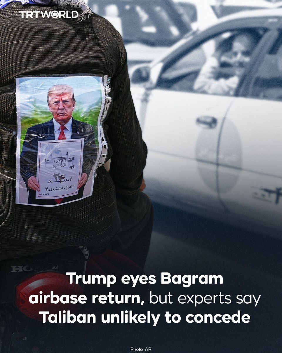 Trump wants the US to reclaim Afghanistan’s Bagram airbase from the Taliban interim administration. But under the Doha Agreement and Taliban resistance, experts say the chances are slim

🔗 trt.world/cnvd