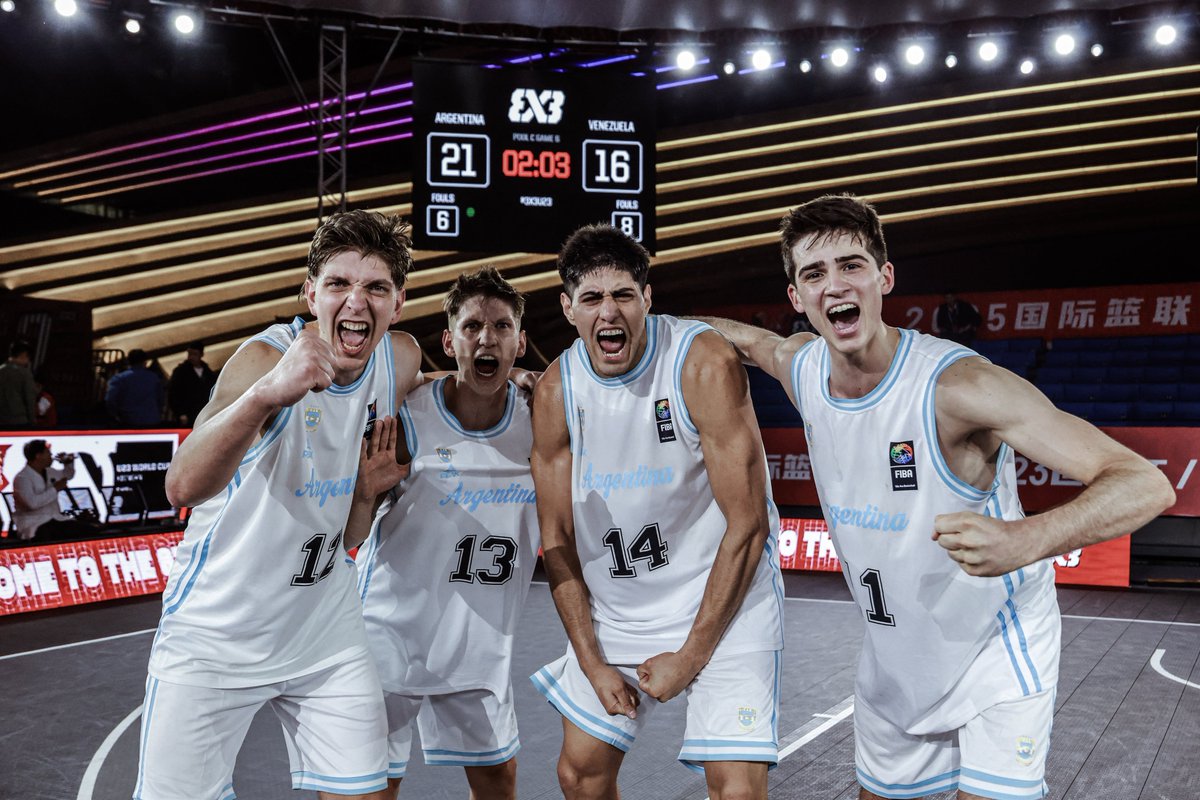 cabboficial's tweet photo. 🤩 ¡𝗘𝗻𝘁𝗿𝗲 𝗹𝗼𝘀 𝟴 𝗺𝗲𝗷𝗼𝗿𝗲𝘀 𝗱𝗲𝗹 𝗠𝘂𝗻𝗱𝗶𝗮𝗹 𝗨𝟮𝟯 𝗱𝗲 𝟯𝘅𝟯!

🇦🇷 Argentina se quedó con el primer puesto del Grupo C y se clasificó a cuartos de final de la Copa del Mundo que está disputando en Xiong'an

🔜 El rival de la próxima instancia será Lituania el domingo a las 5:25 (hora argentina) con transmisión del canal de @FIBA3x3

🖇️ https://t.co/kFDfX9FNTV