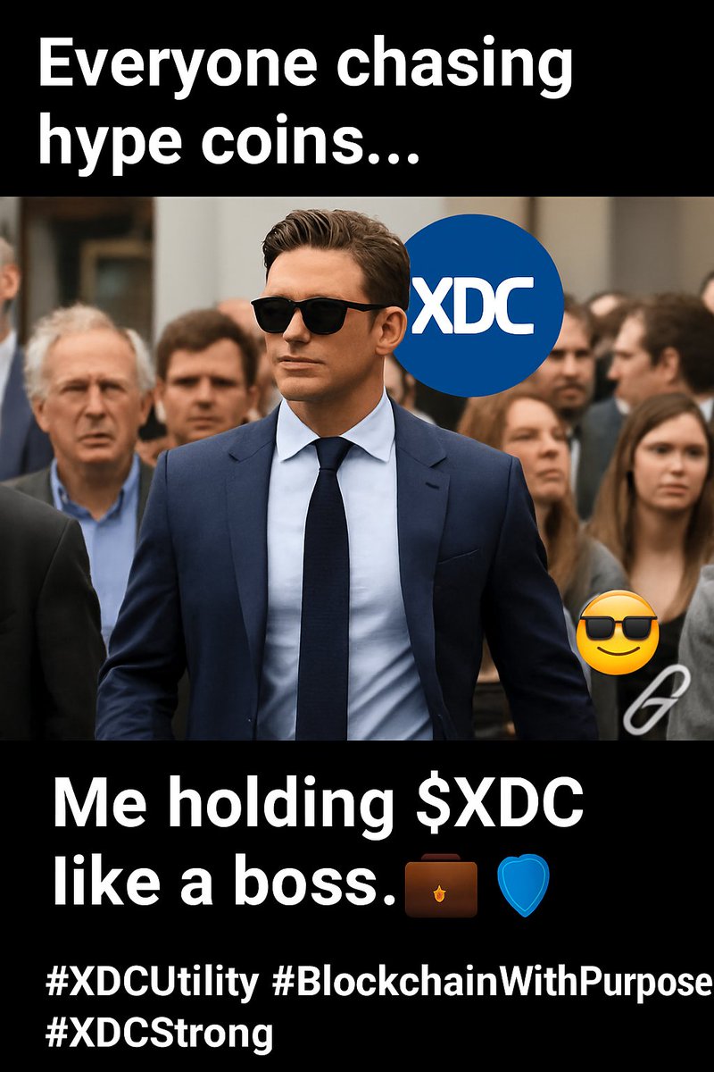 MeiLin071's tweet photo. 😎 Everyone running after hype coins…
But I’m walking with $XDC like a true boss 👑💼
Purpose > Pump ✔️
#XDC #CryptoWithUtility #XDCStrongn @XDCNetwork #Web3 #Crypto #Bitcoin #BTC #XRP #ETH #BillsMafia #WashiYoWashi #GodNightFriday #LinglingCartierParty https://t.co/nNc2ztXwov