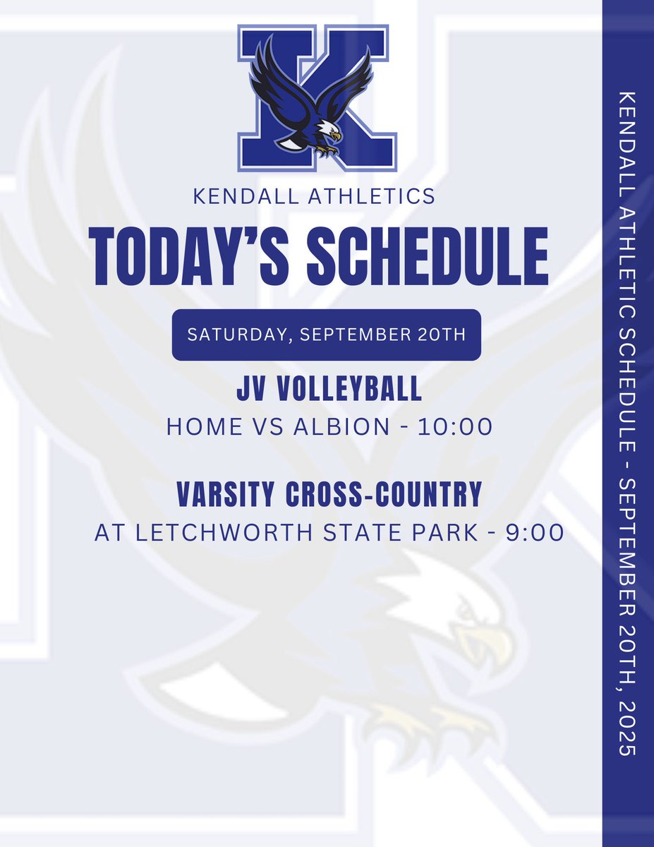 Saturday plans?  Sounds like a great day to support your Eagles!! 🦅🏐👟