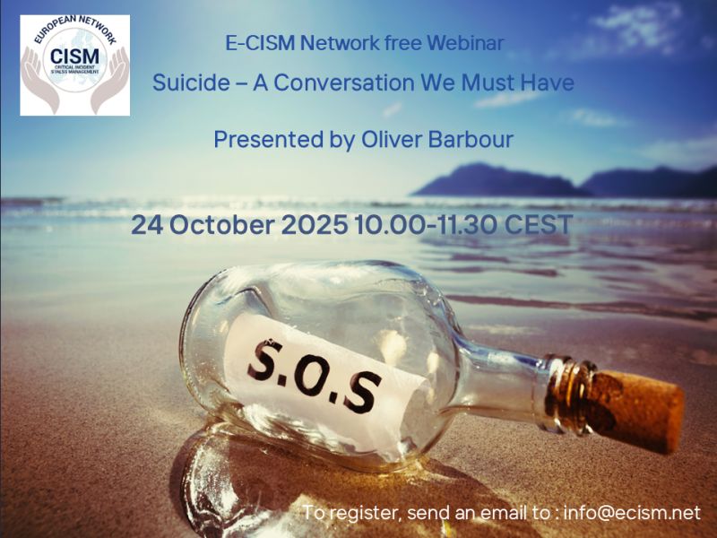 FREE WEBINAR ON ‘SUICIDE – A CONVERSATION WE MUST HAVE’ emergency-services.ie/free-webinar-o… <a href="/PHECC/">PHECC</a> #SuicideAwareness #criticalincidentstress #StressRelief #Suicides #Awareness #Therapy