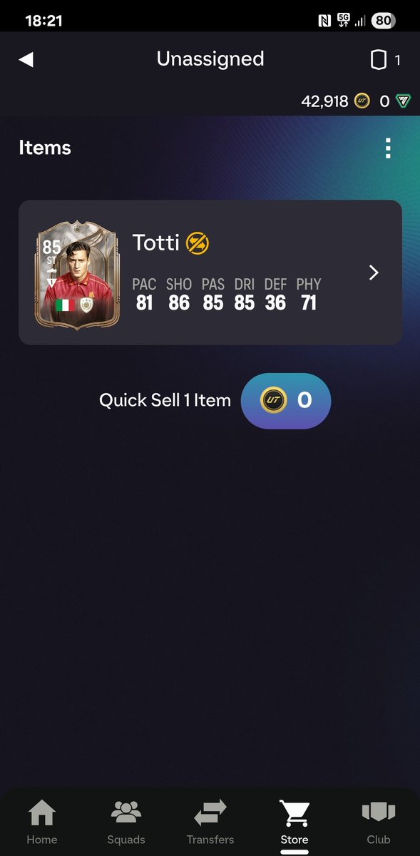 Am well pleased! 🇮🇹 #Totti #FC26