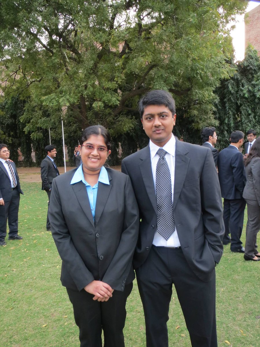 adithya's tweet image. I typically don't post my picture here on X. This one was taken on our group pic day, right before convocation in 2014 at the @IIMAhmedabad campus. Akshaya Sivakumar @AkshayaS90 and I were classmates in the same section in PGP1. She was always an extremely competitive fighter…