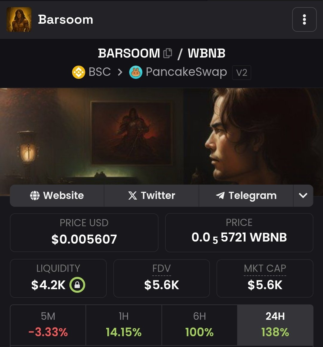 ObezX_'s tweet photo. Maybe this is the CA you're looking for!
The journey is just getting started 🔥🔥🔥
$BARSOOM is a slow cook with just 1 million total supply.
So with just 1 million supply, it means at $1, the MC will be $1M, and at $10, the MC will be $10M? Now you know!
➡️ Don't buy this if you're not willing to lose and move on. Nothing is guaranteed!
But wealth is meant for risk takers.
Now, let's send it higher to where it belongs 🔥
CA: 0x2FFE9014C5F457f1806E8d4539E57318dfED1115
@SoulofBarsoom let's send it higher 🚀🚀🚀