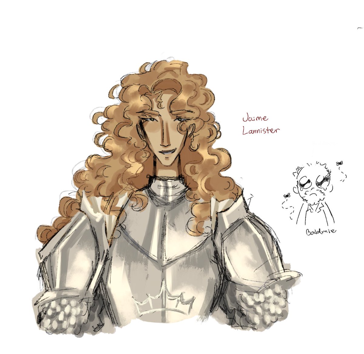 Realized I never posted this Jaime Lannister sketch here 🦁