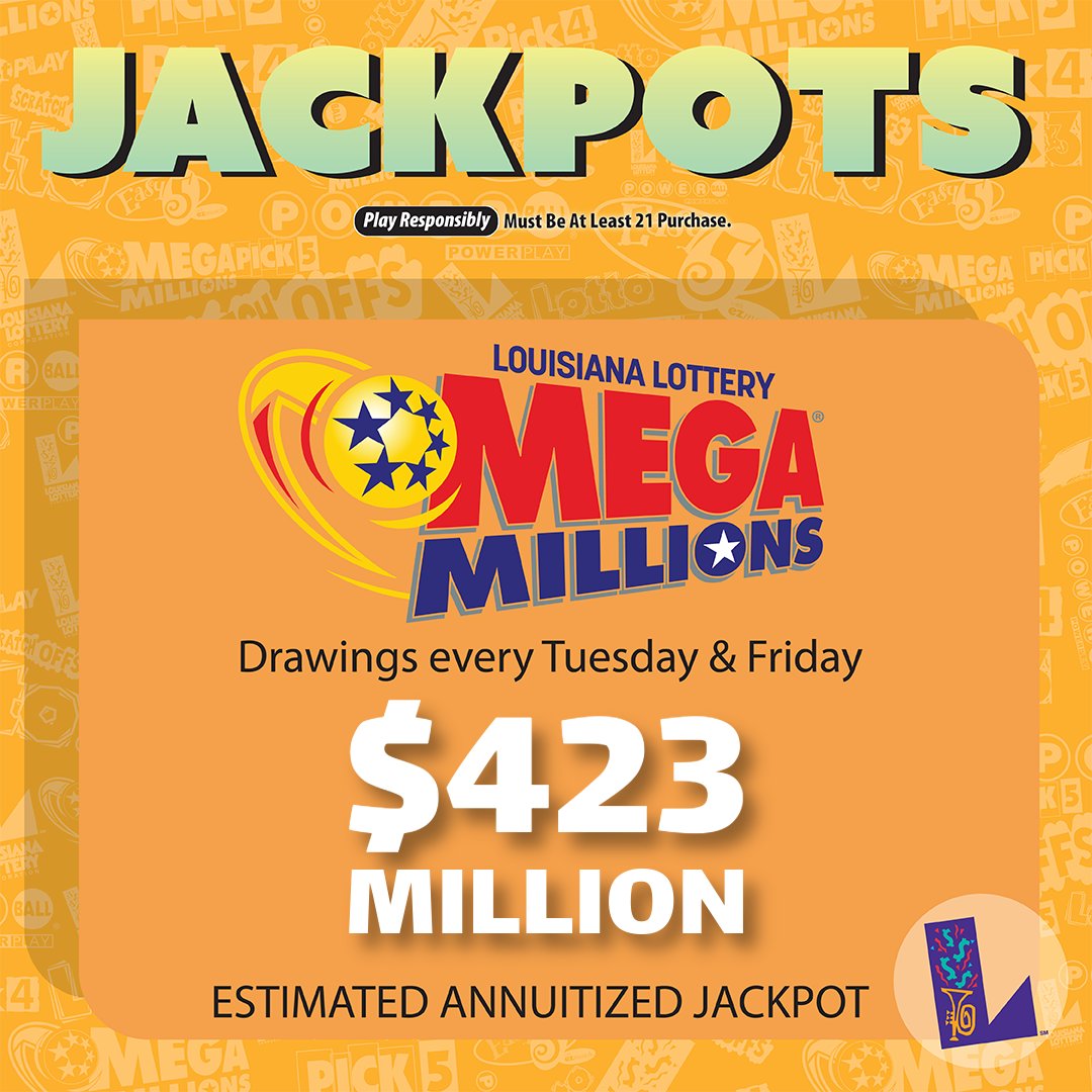 The #MegaMillions jackpot is at $423 MILLION!! 💥

Try for THAT kind of cash by 9:00 pm tonight 👉 brnw.ch/21wVVwx
