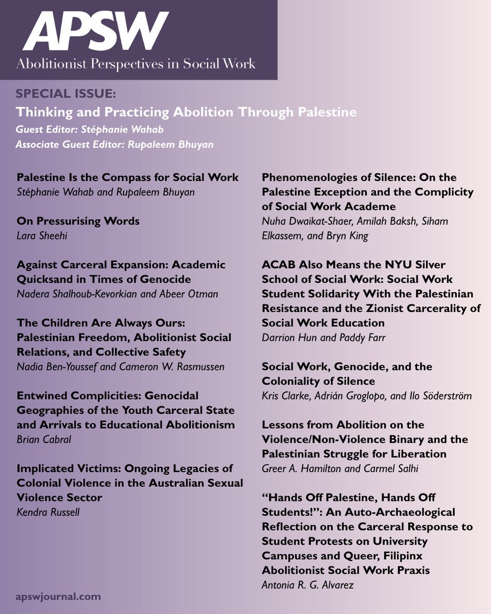 Abolitionist Perspectives in Social Work tweet media