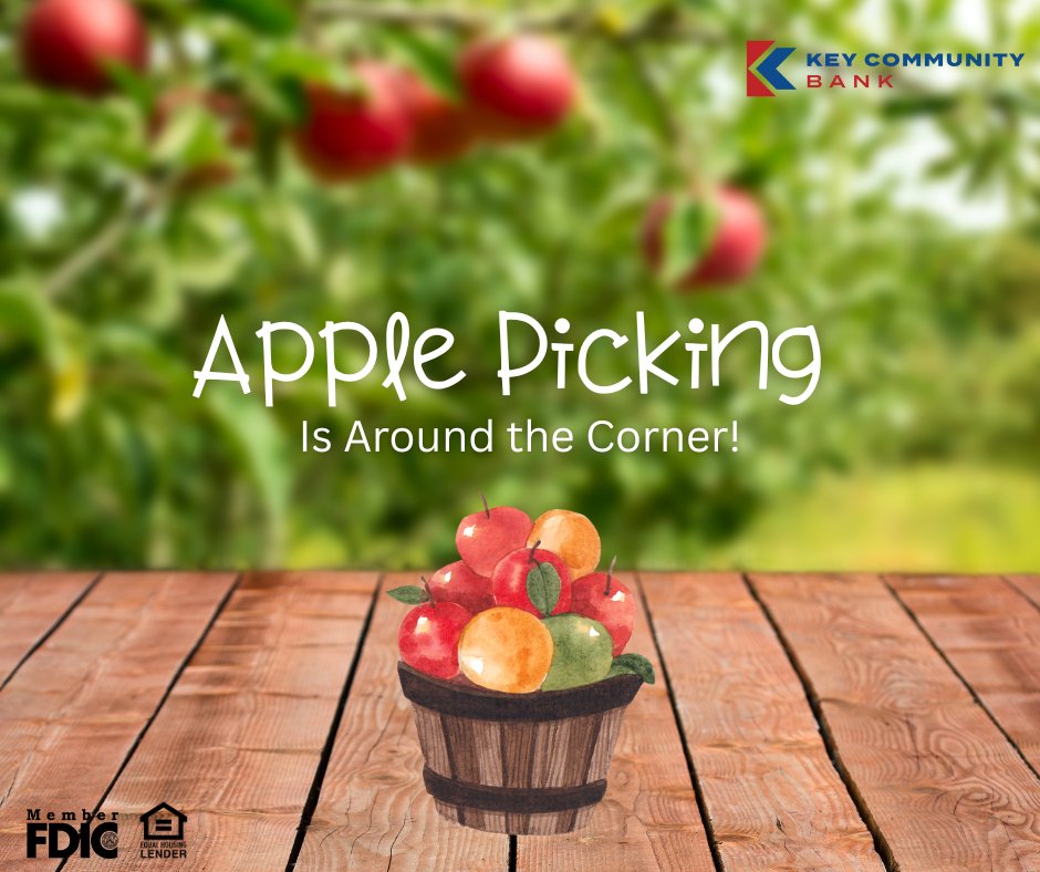 KeyCommunityIGH's tweet image. 🍎 Apple orchards are opening! 

Which orchard is your favorite to visit?

Member FDIC | Equal Housing Lender

#AppleOrchards #ApplePicking #KeyCommunityBank #MNAppleOrchards