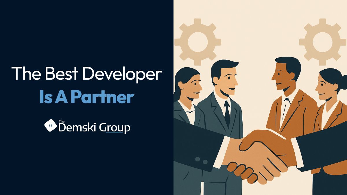 DemskiGroup's tweet image. The best developer is a partner.

Look for someone who aligns with your vision and acts as an extension of your team—not just a contractor.

👉 demskigroup.com/questions-to-a…

#TechPartner #CustomDev #Collaboration #DemskiGroup