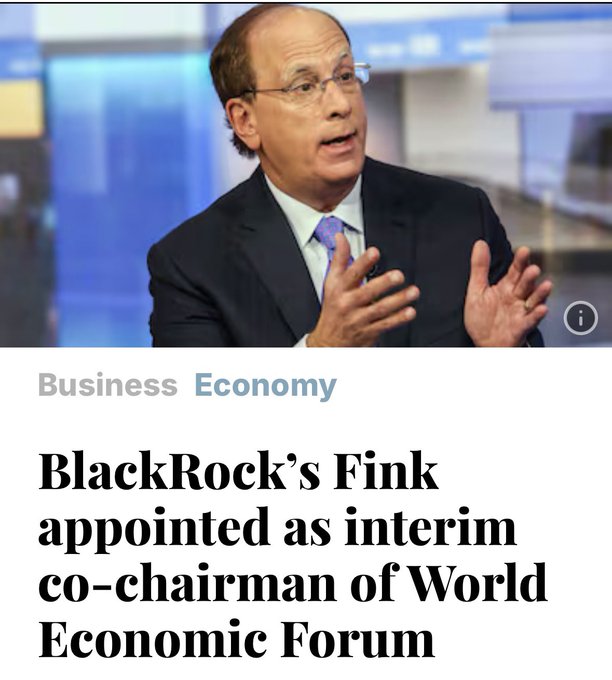 Greg__Snow's tweet image. BlackRock is no longer just investing in stocks, they’re beginning to purchase critical infrastructure in America
“You have to FORCE behaviors - at Blackrock we are FORCING behaviors” 
          - Laurence Douglas Fink, CEO Blackrock