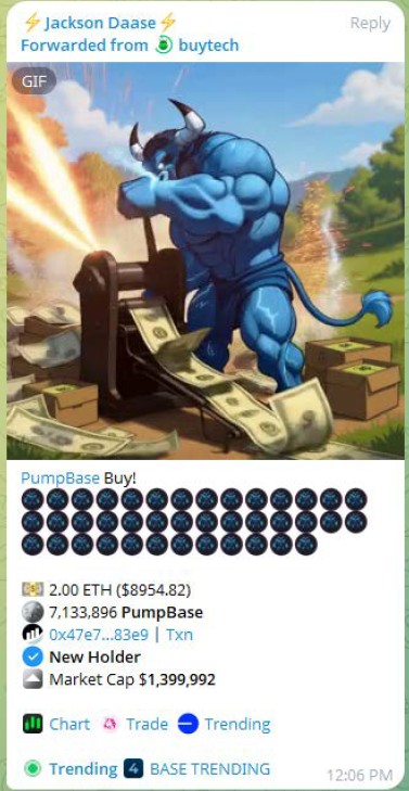 🚨🐂🐻 PUMPBASE x BEARS VS BULLS 🐻🐂🚨
The whales are coming 👀
They see what PUMPBASE is building… and today we LAUNCH Bears vs Bulls!
🔥 Dev is solid
 🔥Community is locked in
 🔥1000x energy is here
Next stop? 🌕🌕🌕
👉 Join the takeover
DEX: dexscreener.com/base/0xc7c5a05…
TG:
