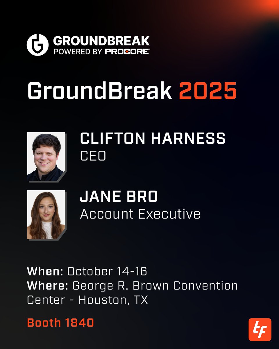 🚀 Headed to GroundBreak in a few weeks? We’d love to connect!

Our CEO, Clifton Harness, and Account Executive, Jane Bro, will be at Booth #1840

🔥 Plus, we're raffling off a brand-new Traeger Grill &amp; Smoker — so you can automate your barbecue AND your site plans.
