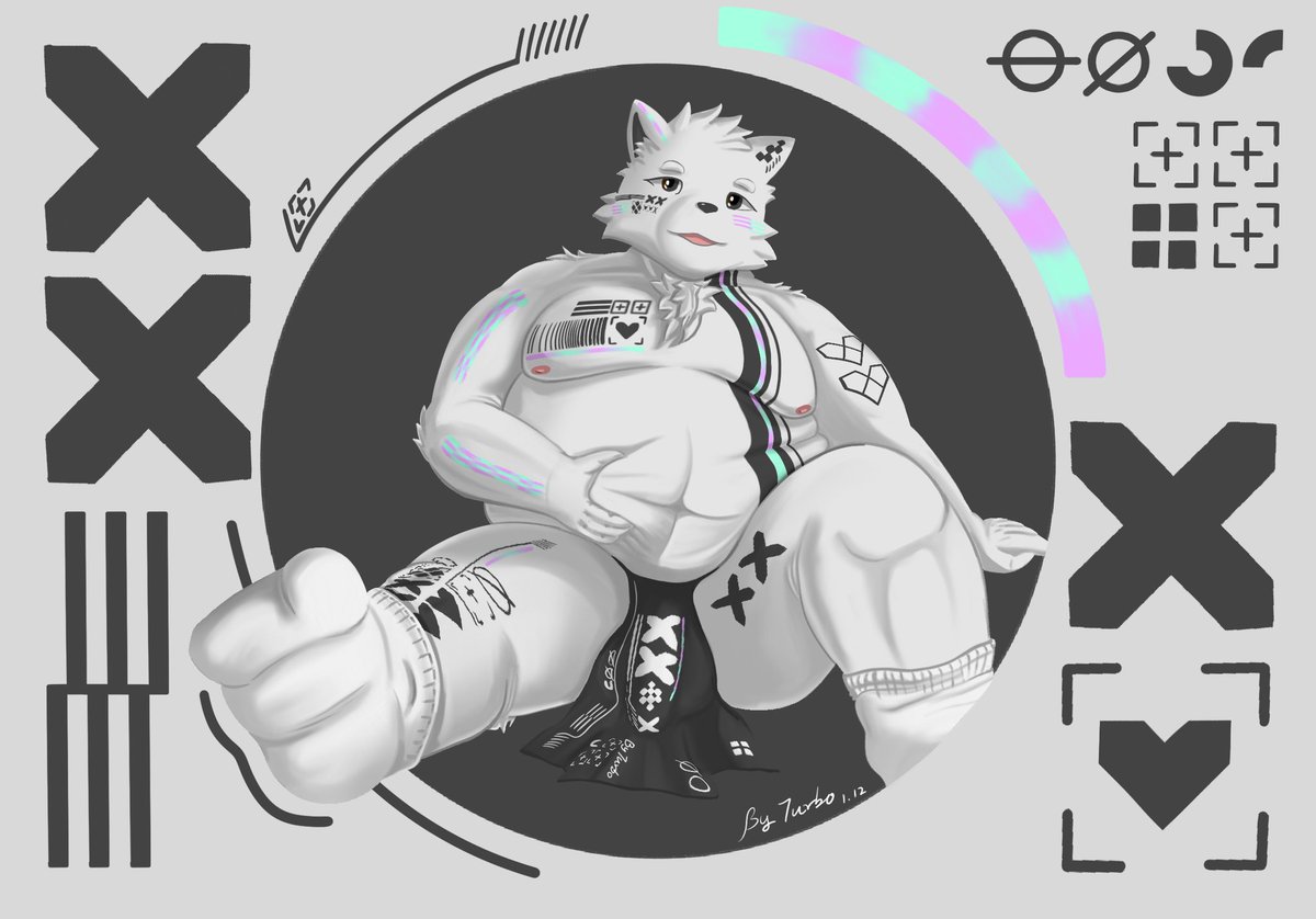 居然发现推上没有发过这个画🤪🤪🤪
一只胖胖的印花集狗子
#furry #furryart