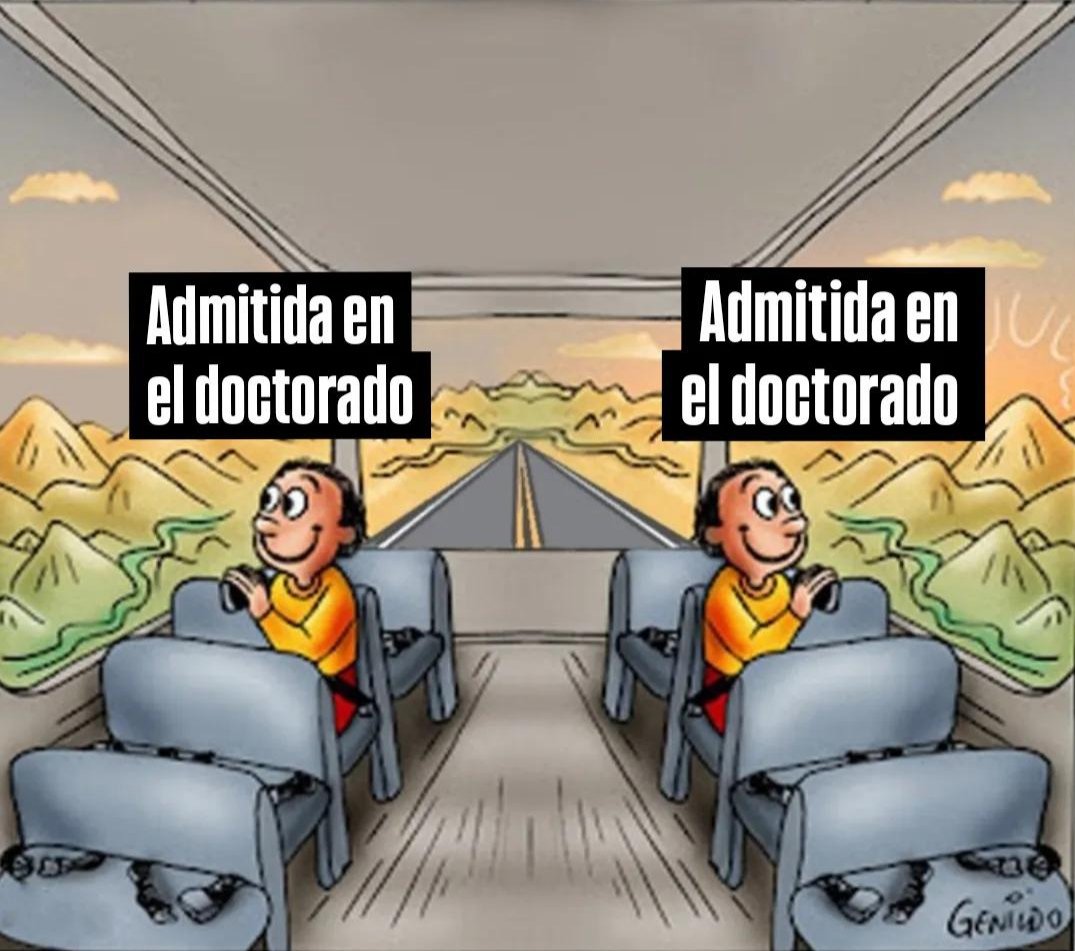 Admitida en el doctorado.