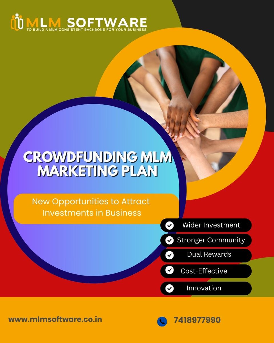 mlmsoftware8's tweet photo. Crowdfunding MLM Marketing Plan

https://t.co/qSYUjkm5JF
#Crowdfunding #BusinessGrowth #StartupFunding #InvestmentOpportunities #Entrepreneurship #BusinessStrategy #MLM #NetworkMarketing #MLMStrategy #DistributorSuccess #MLMOpportunities #MLMCommunity #MLM #NetworkMarketing https://t.co/bh0et5AEc1