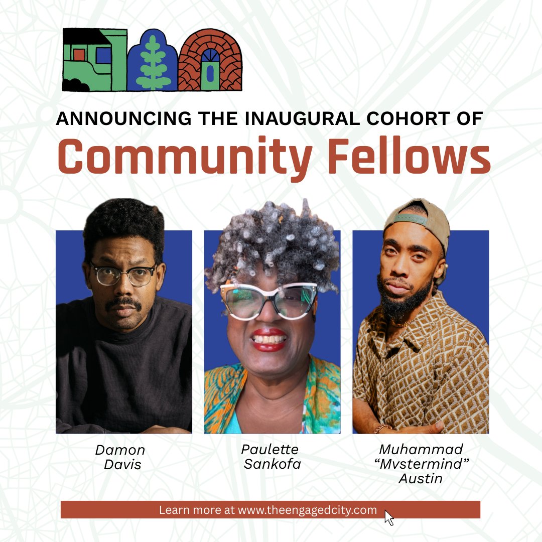 CRE2_WashU's tweet image. We are excited to announce the inaugural cohort of the Engaged City Community Fellows. Please join us in congratulating the 2025–2026 Engaged City Community Fellows!
Learn more about our community fellows at theengagedcity.com/community-fell…