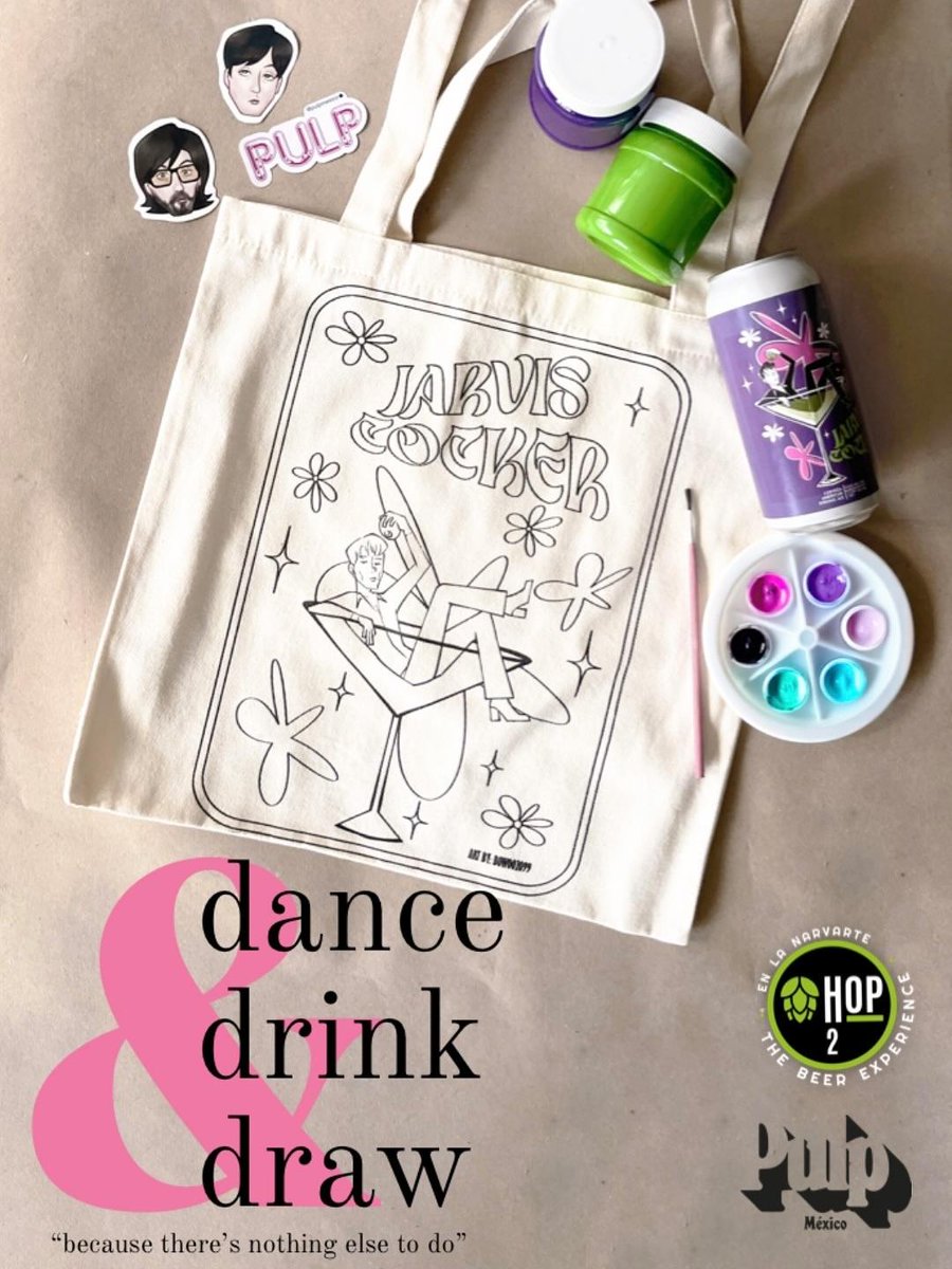 Eli_lindura_'s tweet photo. Vamos al #drinkanddraw por el cumple de Jarvis Cocker? 🍺🎨
¡Recibirás una cerveza conmemorativa y una tote bag con el increíble diseño de @bowoo2099 ! ✨💜🍸
📍 Hop The Beer Experience 2
Av. Cuauthémoc 870, Col. Narvarte
🗓️ Sábado 20 de septiembre
⏰ 2:00 – 5:00 PM https://t.co/aMmUZzsCN9