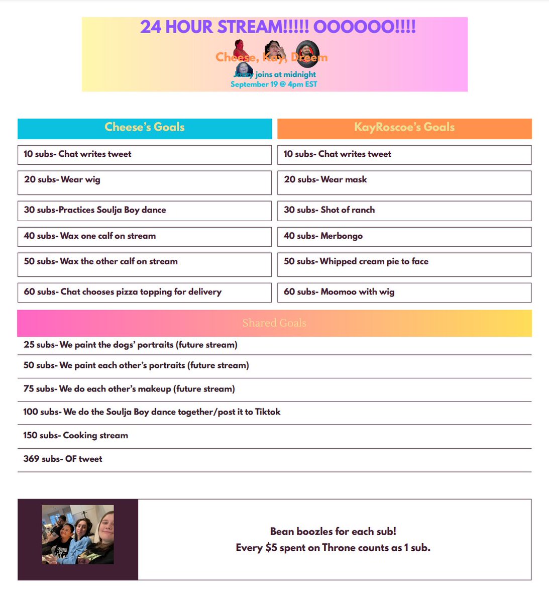 24hr stream today starting at 4pmEDT.