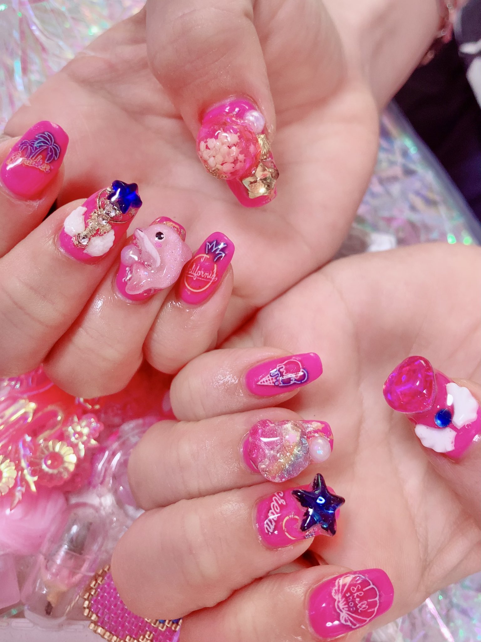 翼様へ ネイリスト 💜 Fig Nails 🫧 In Japanese say Ichijiku 🥰 Thank you for