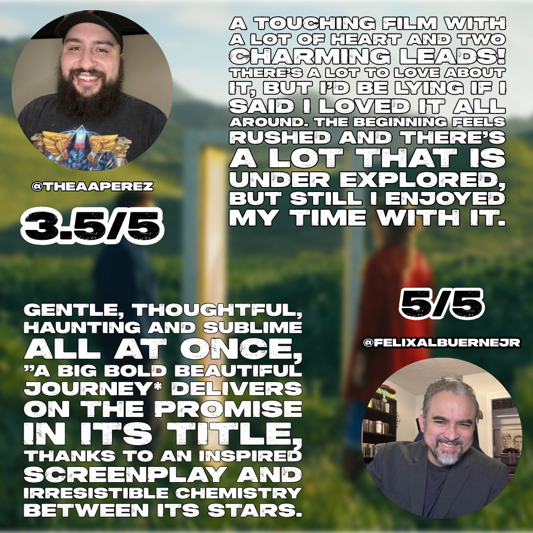 CACF member consensus for A Big Bold Beautiful Journey is 3.92/5. A warm, thoughtful film! #CACF #ABigBoldBeautifulJourney #MargotRobbie #ColinFarrell #FilmCritics