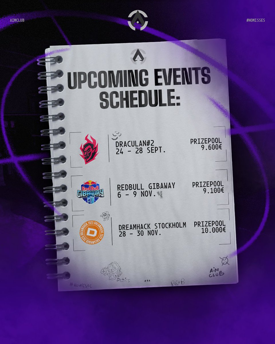 Aimclub_'s tweet image. Over the next period, our schedule includes participation in at least 3 VRS LAN events, 2 of which will be held in Sweden🇸🇪.
We hope you&apos;ll follow our journey and support us along the way!❤️