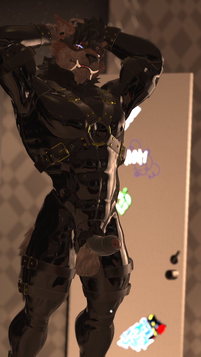Poly the Werewolf ๐ MFF 2025 (@polythewerewolf) on Twitter photo Any latex enjoyers in chat? Any latex enjoyers in chat?