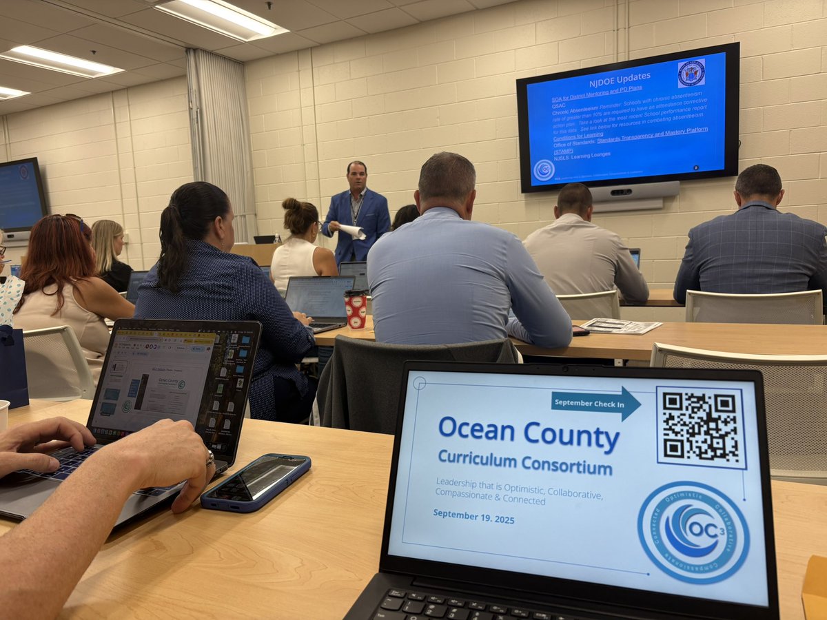 OC3 had a great first meeting to kick off the school year! #OceanCountyLearns