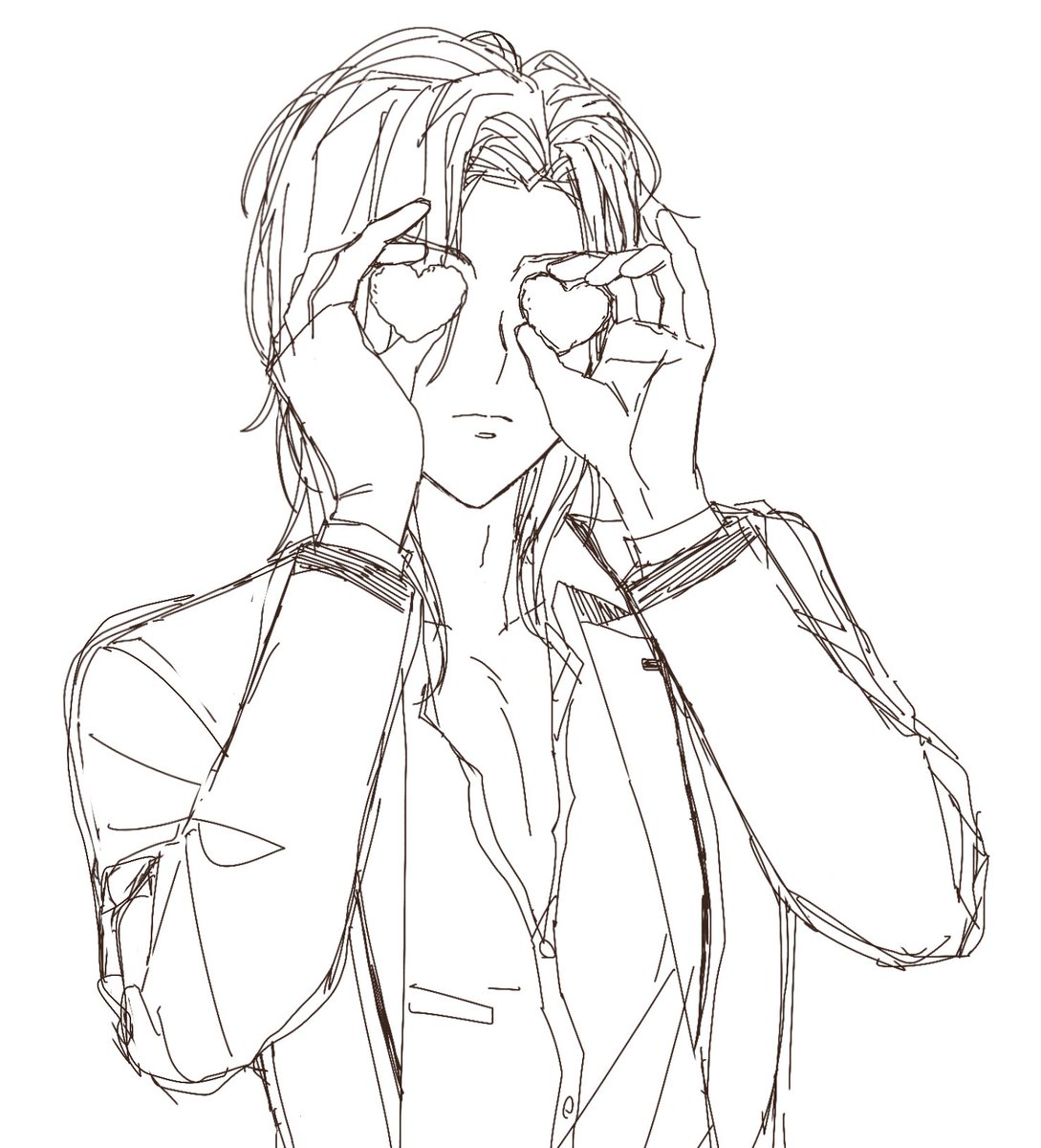 skn_goro's tweet image. 見てたら描きたくなってしまい…