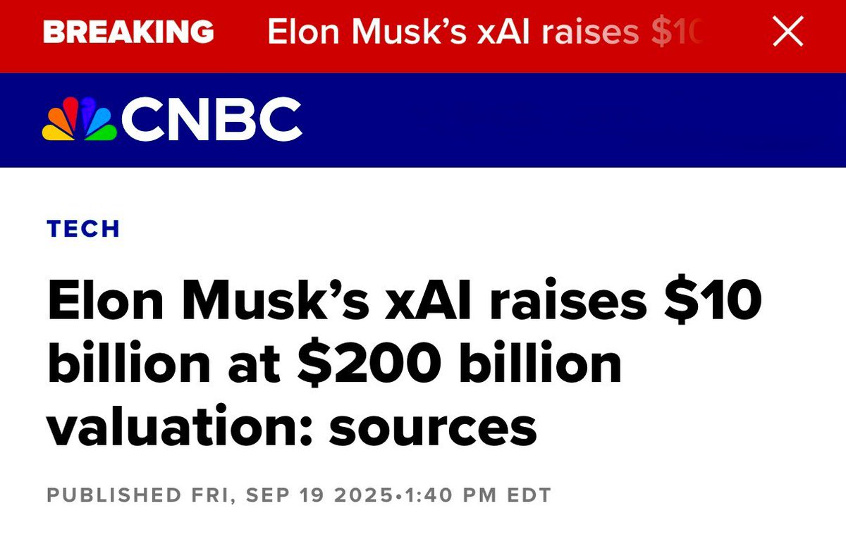 ☕BREW: Elon Musk's xAI raccoglie 10 miliardi di dollari con valutazione di 200 miliardi di dollari