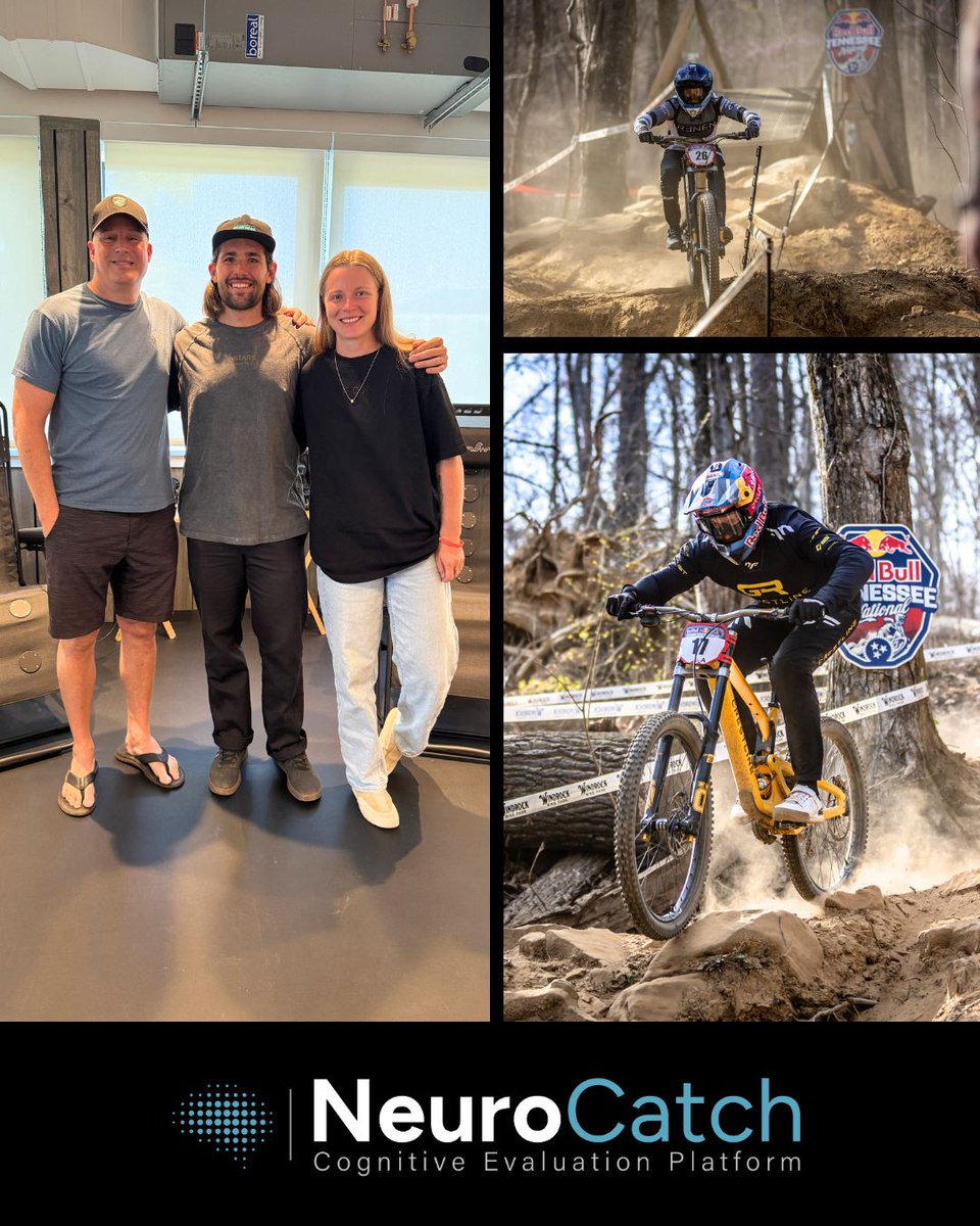 🚴‍♂️ NeuroCatch at Crankworx Whistler: A Game-Changer for Brain Health! 🧠 
Elite downhill MTB riders @aarongwin1, @daknorton, and <a href="/frida9/">frida quintero</a> joined us at Crankworx Whistler for a critical conversation about brain health in sports.  Read More: ow.ly/9bPc50WZzGm
#BrainHealth #MTB