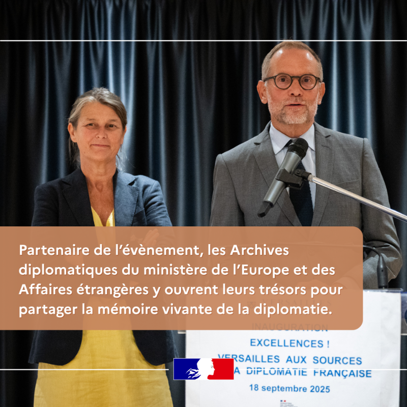 francediplo's tweet photo. À la Bibliothèque Choiseul, ancien Hôtel des Affaires étrangères, l’exposition «  Excellences ! Versailles aux sources de la diplomatie française »  présente dépêches, traités et objets d’apparat, dont près de la moitié issus des Archives diplomatiques.

📅 Jusqu’au 20/12/25.