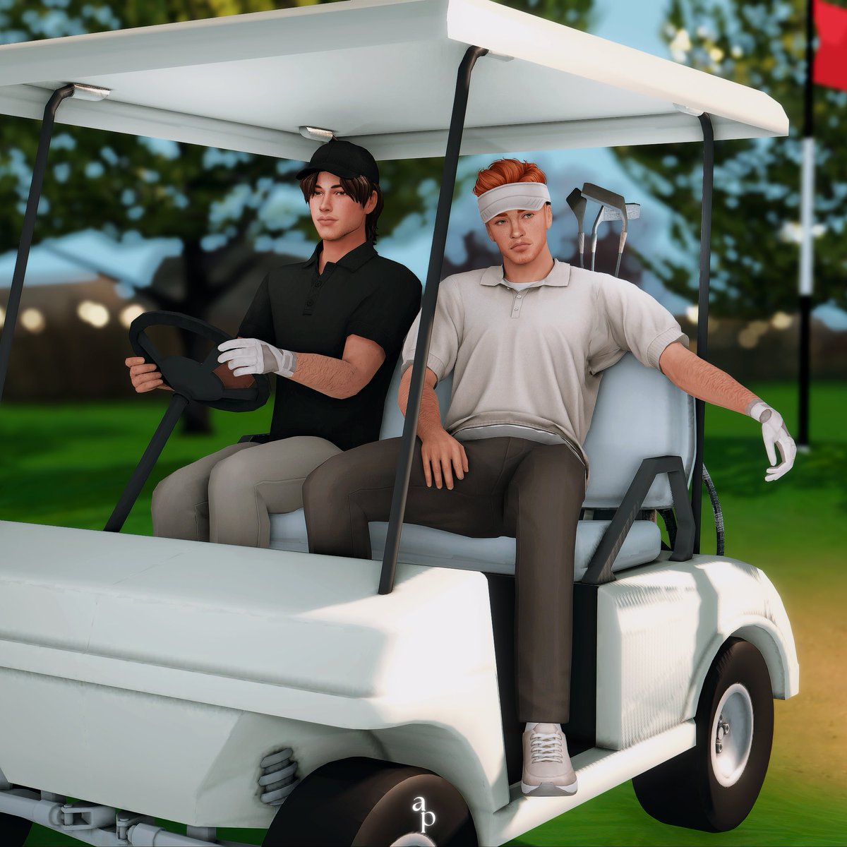 morning golf session at the country club. ⛳️ #TheSims4