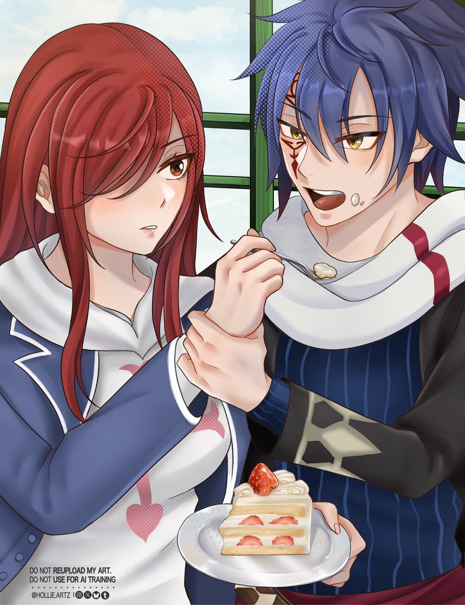 Jerza cafe date ☕️
#FairyTail #jerza